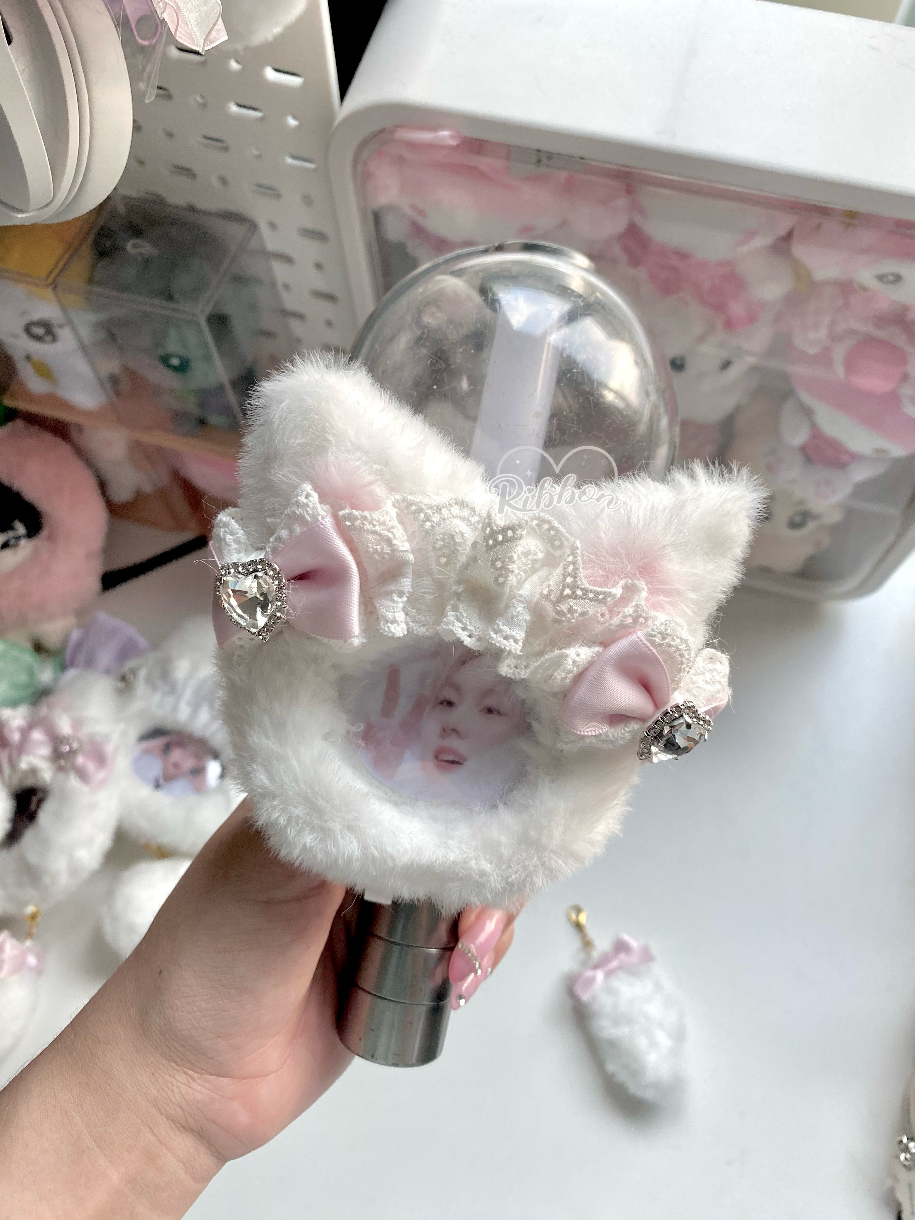 Handmade Animal Keychain with Photo Insert