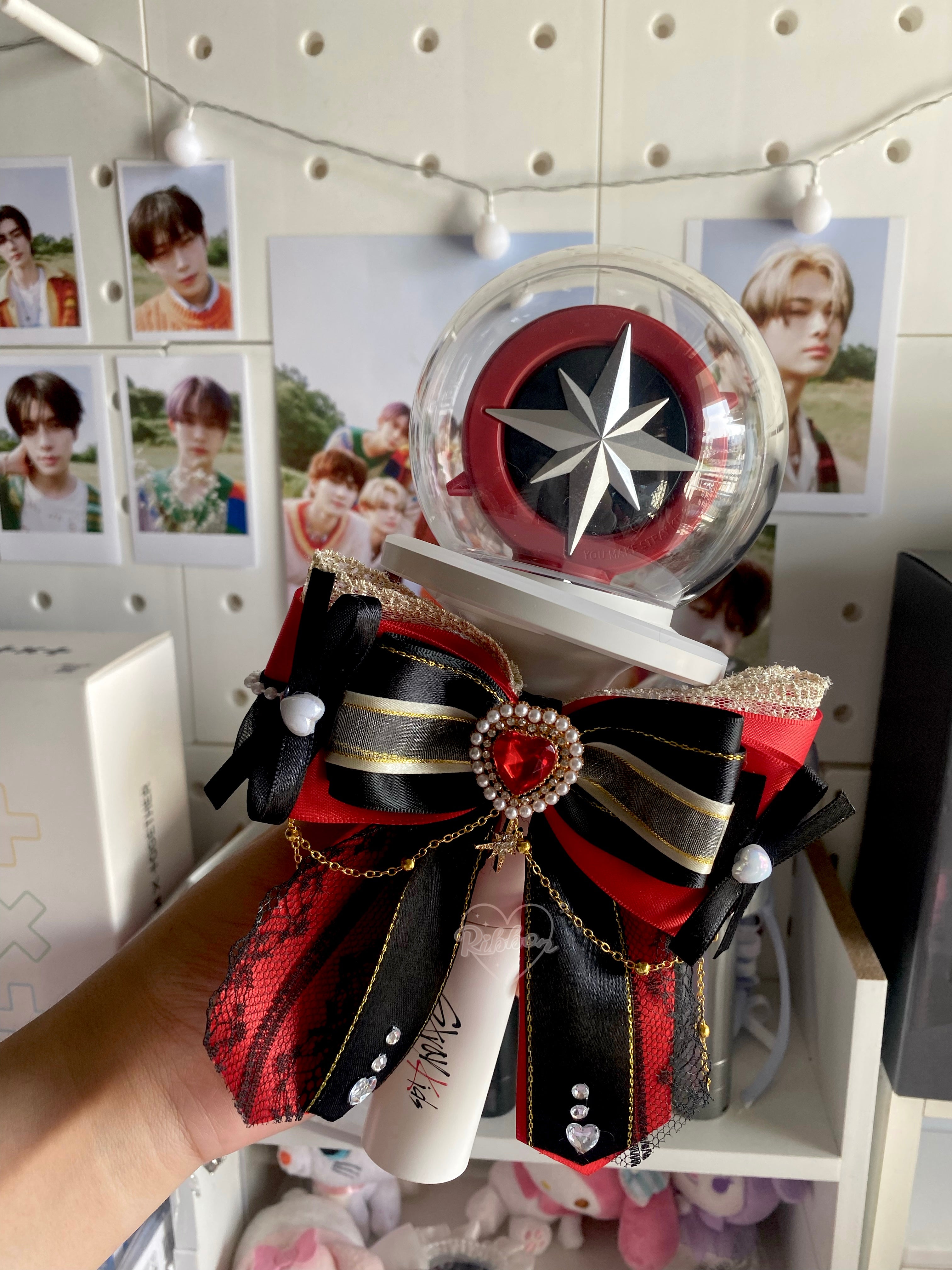 Lightstick Ribbon Bow | Handmade K-Pop Accessories