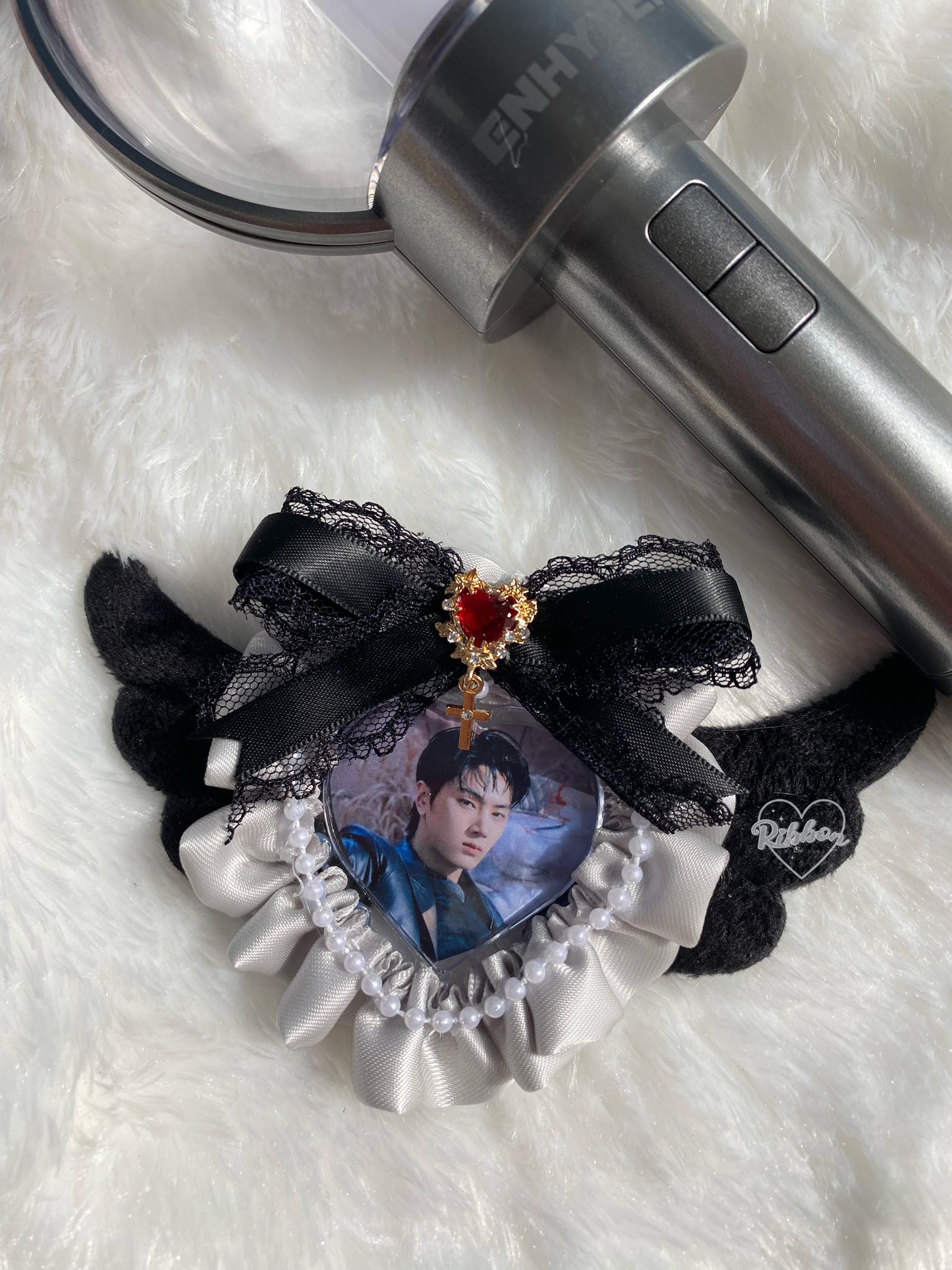 Custom Photo frame for K-Pop Lightsticks K-POPペンライト用♡ミニハートフレーム（全機種OK）