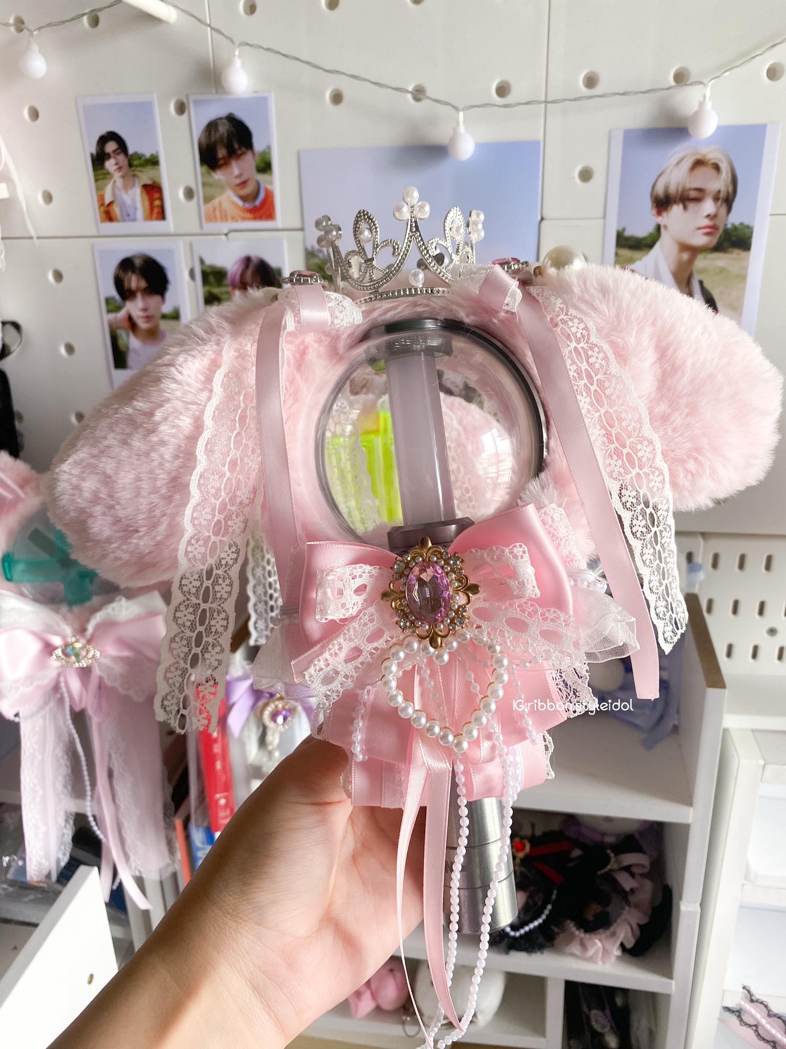 Custom K-pop Lightstick Cover | Handmade Concert Accessory for All Light Sticks