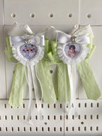 Kpop Lightstick Ribbon with Heart Photo Frame | Hi-Ribbon