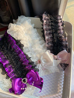 Elegant Lace Headdress Ribbon Bow