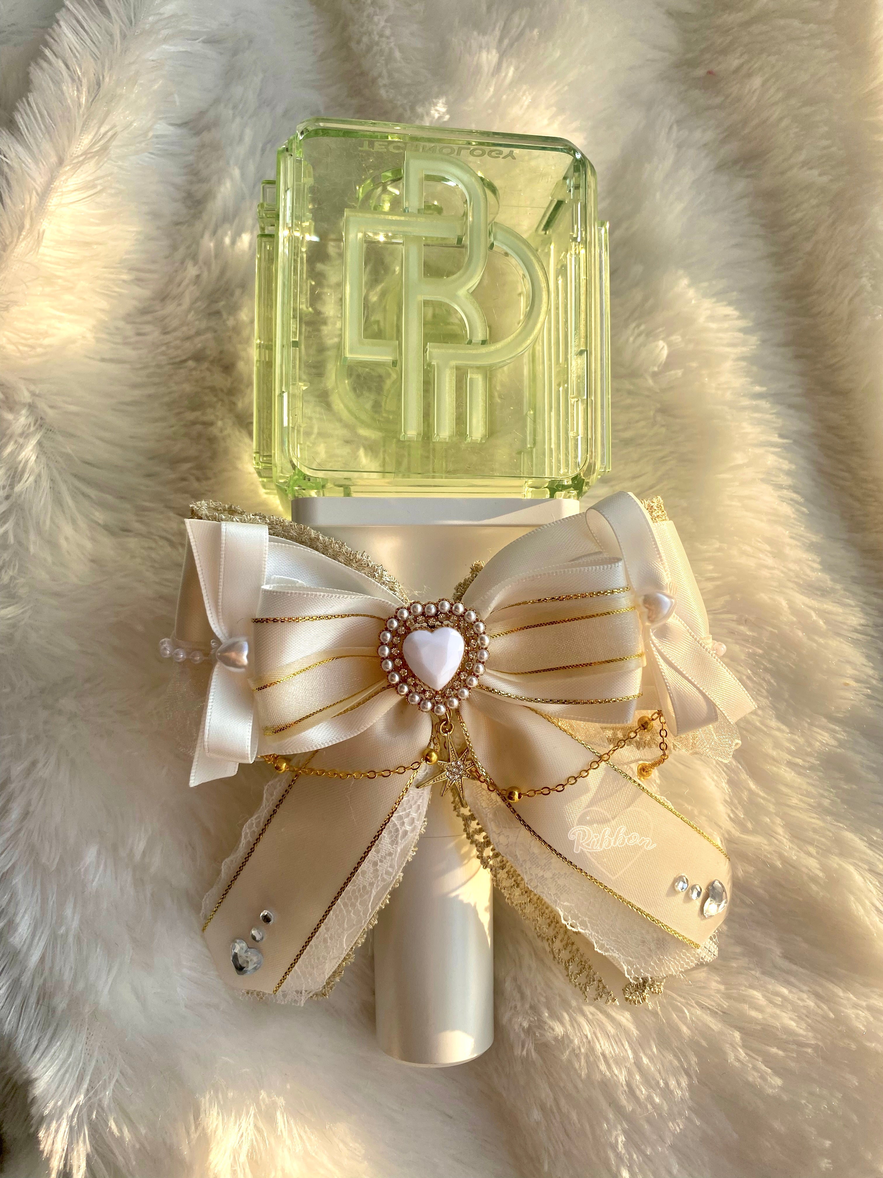 Lightstick Ribbon Bow | Handmade K-Pop Accessories