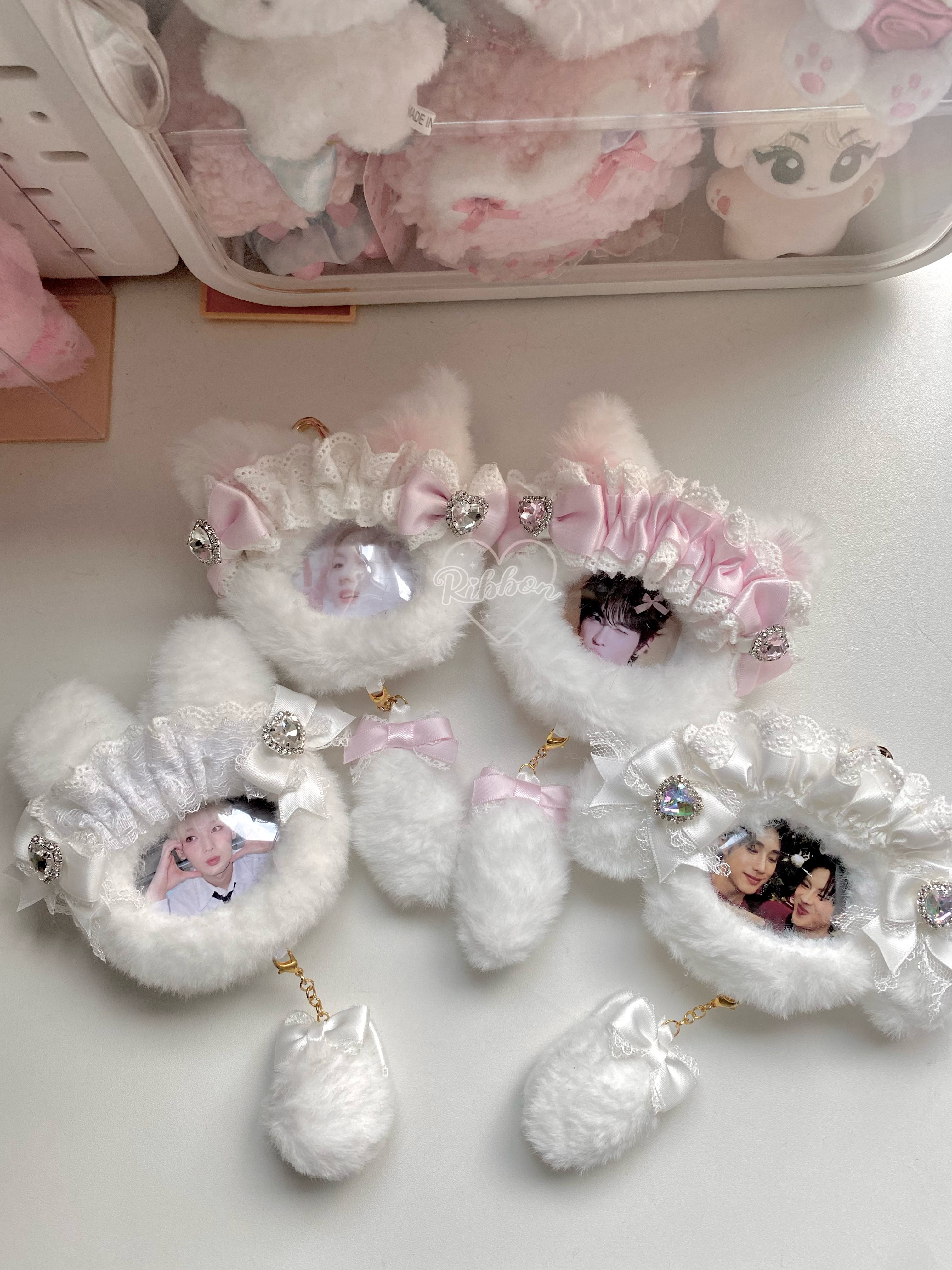 Handmade Animal Keychain with Photo Insert