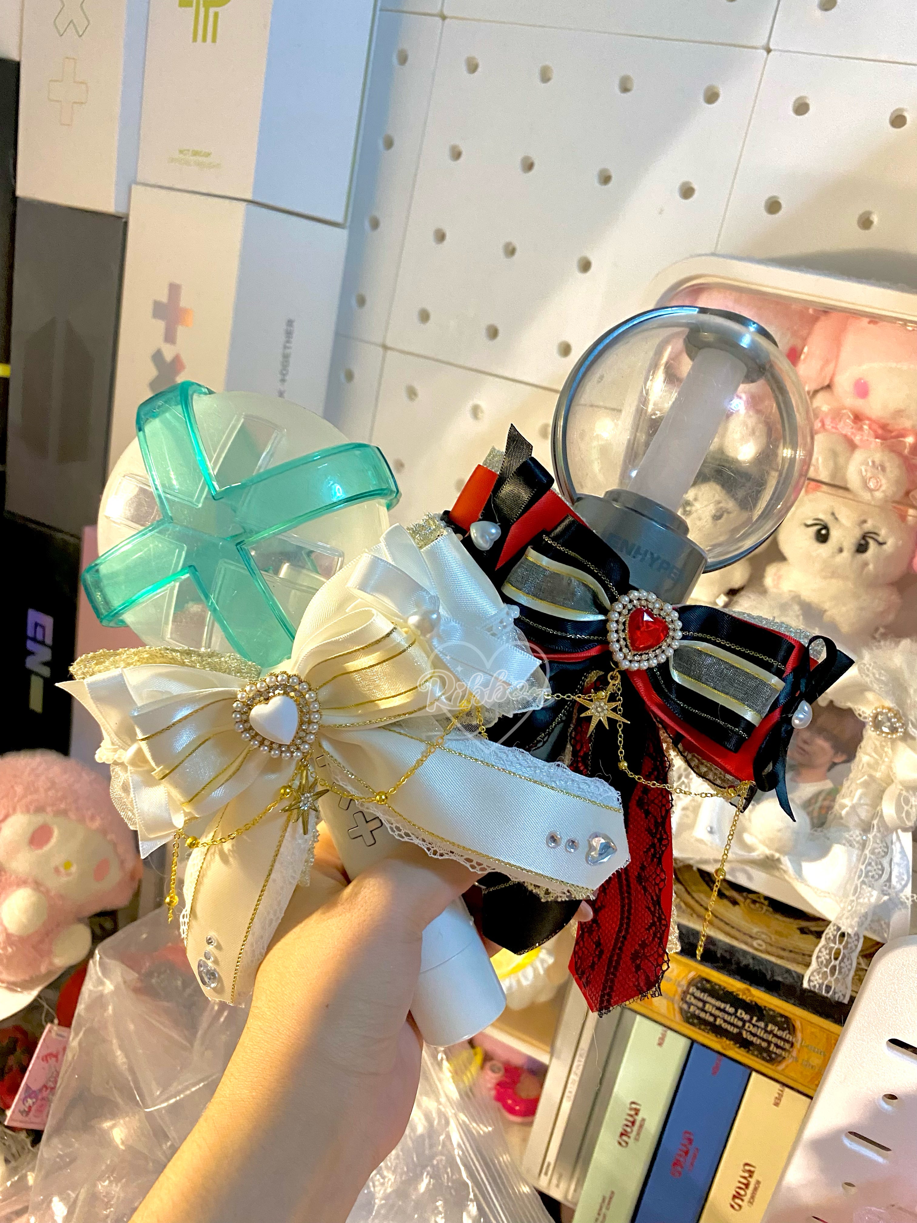 Lightstick Ribbon Bow | Handmade K-Pop Accessories