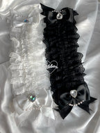 Elegant Lace Headdress Ribbon Bow