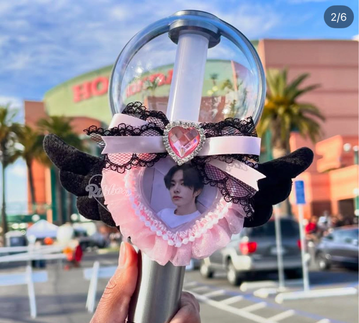Custom Photo frame for K-Pop Lightsticks K-POPペンライト用♡ミニハートフレーム（全機種OK）