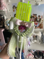 Kpop Lightstick Ribbon with Heart Photo Frame | Hi-Ribbon