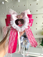 Kpop Lightstick Ribbon with Heart Photo Frame | Hi-Ribbon