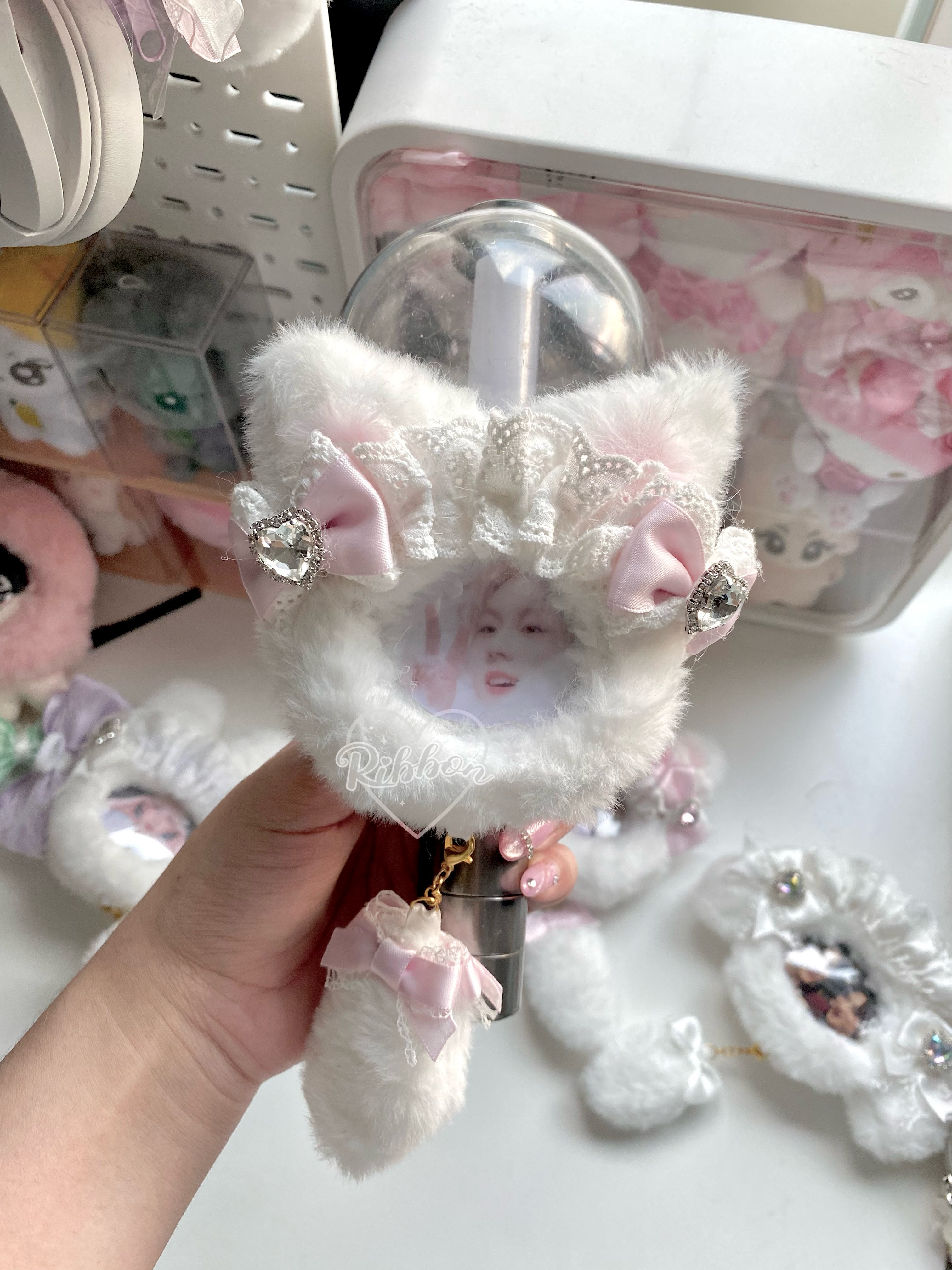 Handmade Animal Keychain with Photo Insert