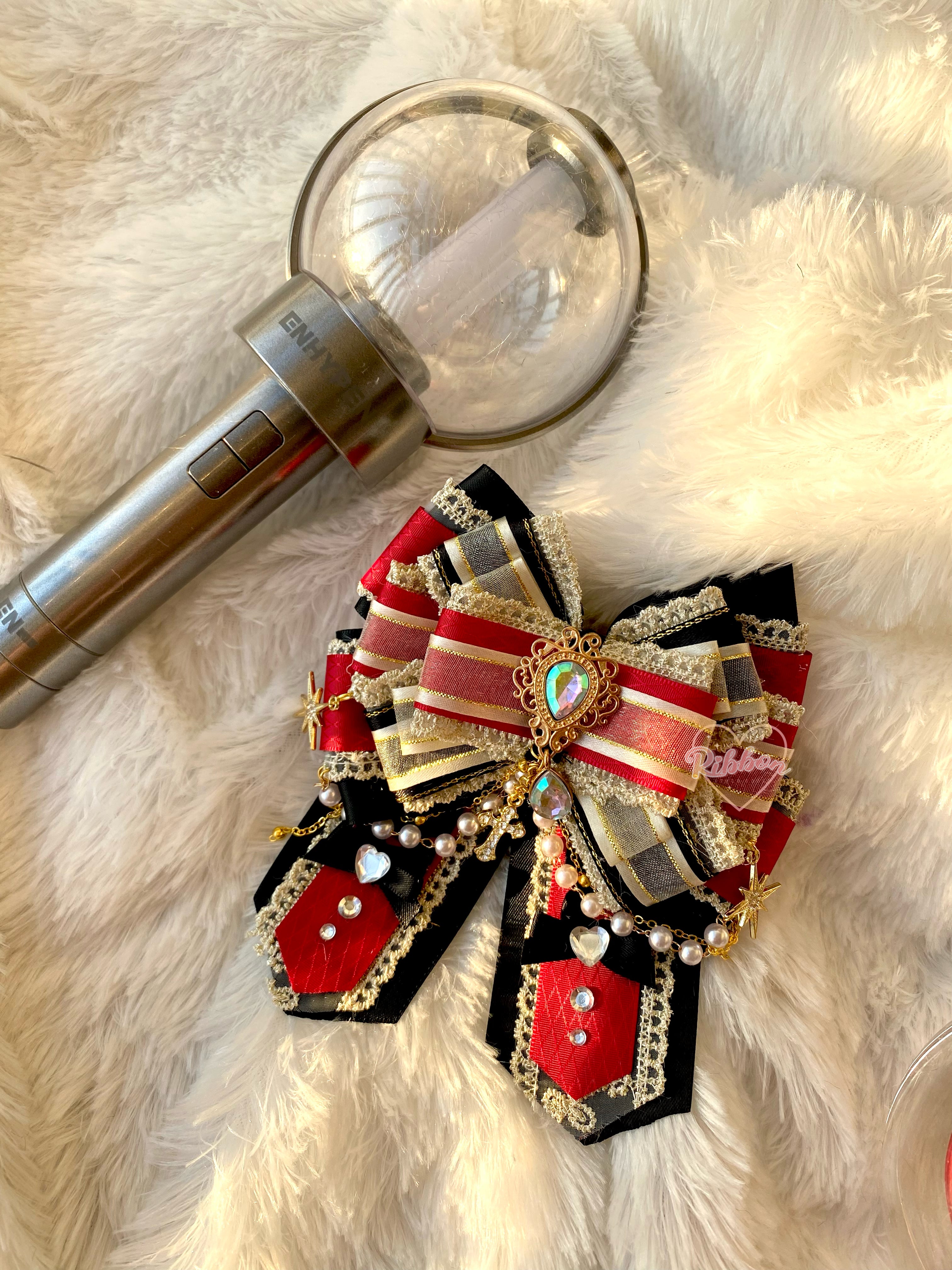 Decorative Light Stick Ribbon Bow with Photo Frame🎀