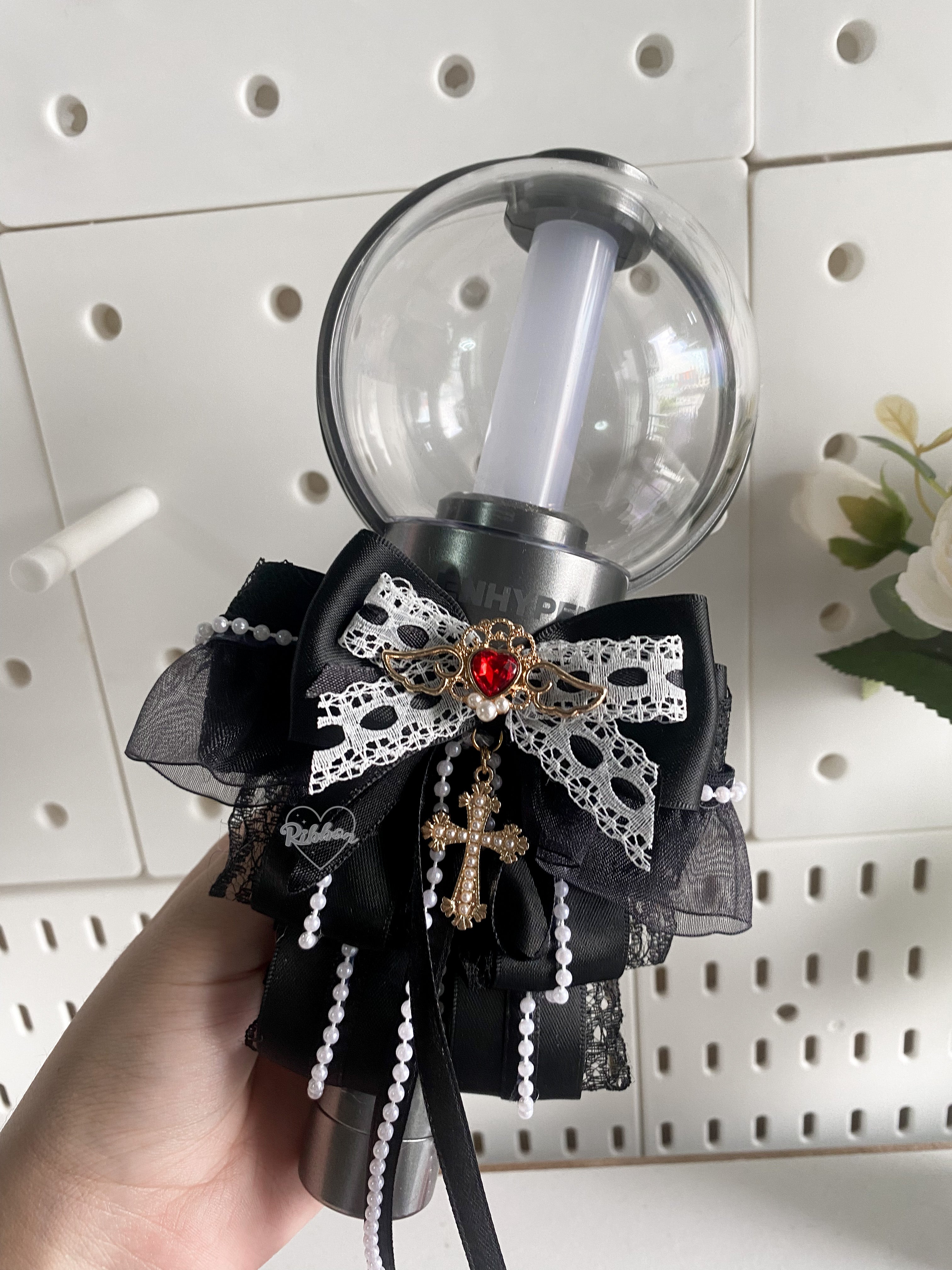 Lightstick Ribbon Bow | Handmade K-Pop Accessories