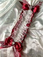 Elegant Lace Headdress Ribbon Bow