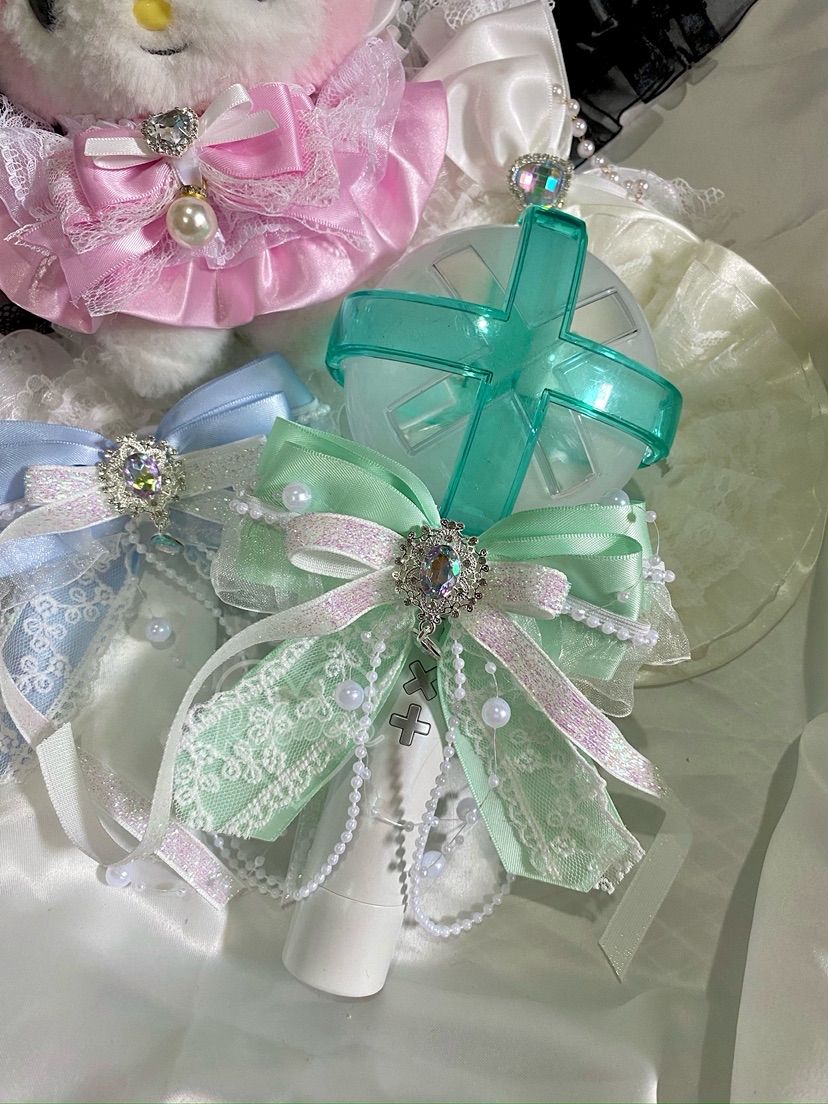 Lightstick Ribbon Bow | Handmade K-Pop Accessories