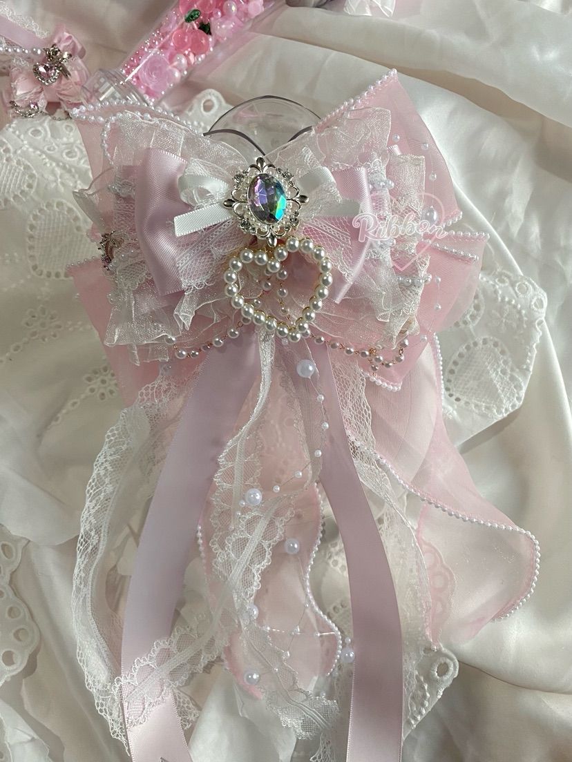 ILLIT Lightstick Cover & Ribbon Bow  ILLIT ライトスティック用 ふんわりハンドメイドカバー♡