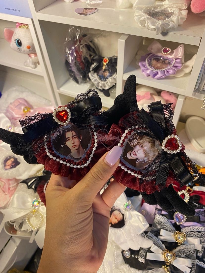 Custom Photo frame for K-Pop Lightsticks K-POPペンライト用♡ミニハートフレーム（全機種OK）