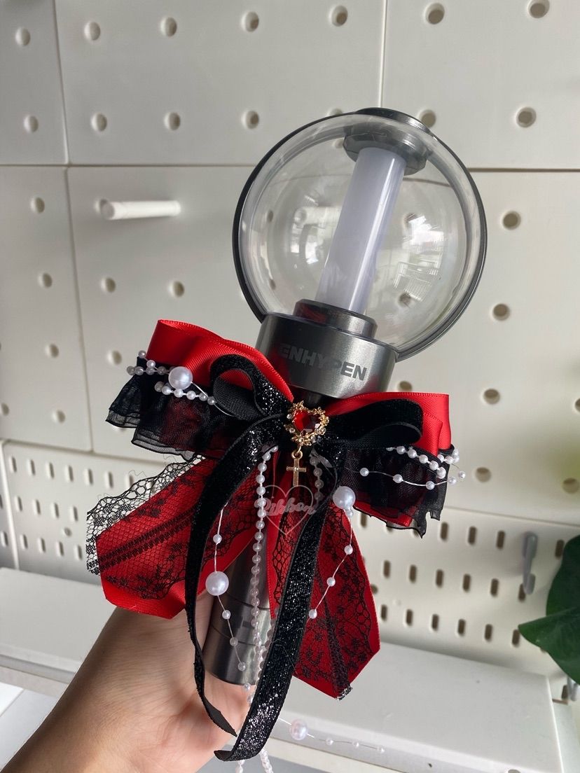 Lightstick Ribbon Bow | Handmade K-Pop Accessories