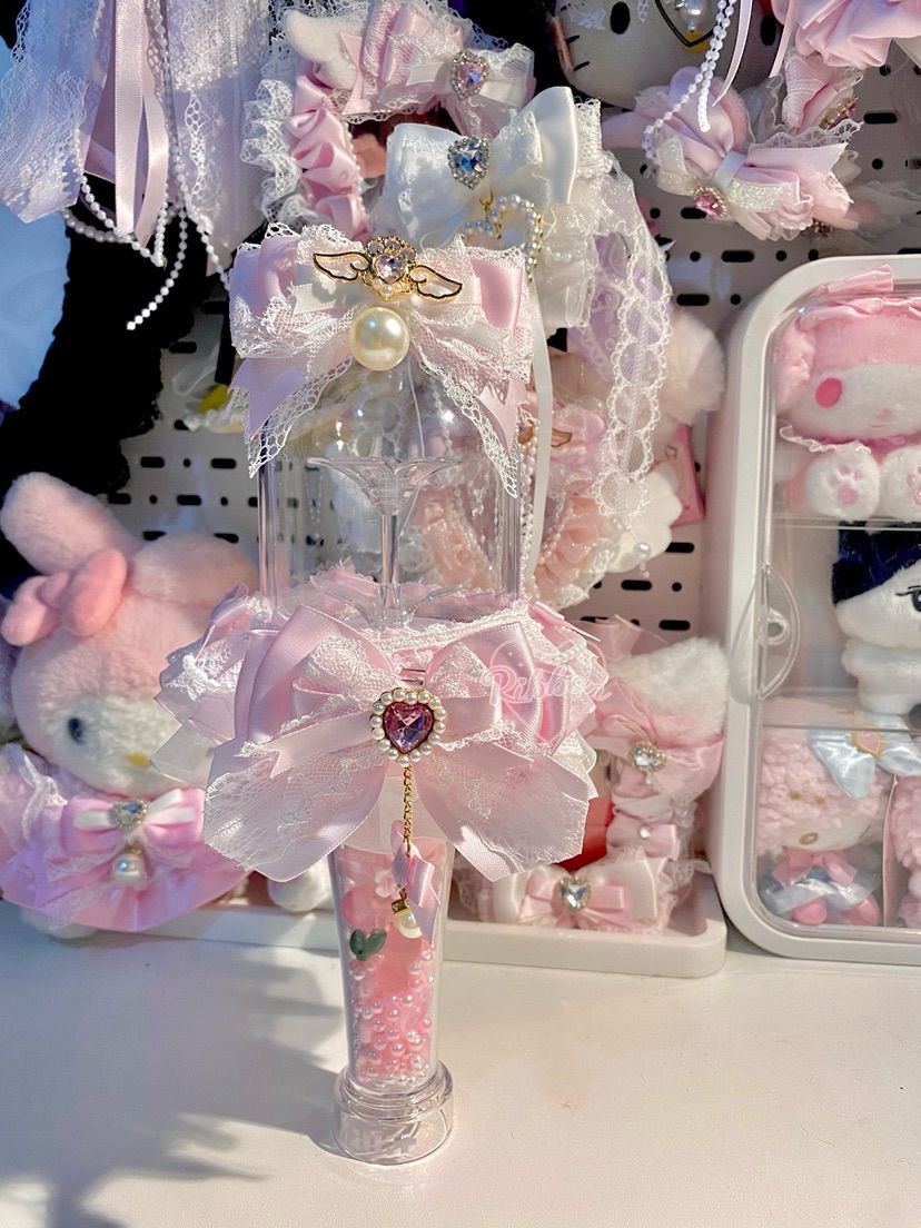 ILLIT Lightstick Cover & Ribbon Bow  ILLIT ライトスティック用 ふんわりハンドメイドカバー♡