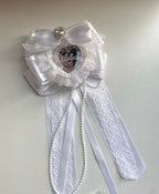 Kpop Lightstick Ribbon with Heart Photo Frame | Hi-Ribbon