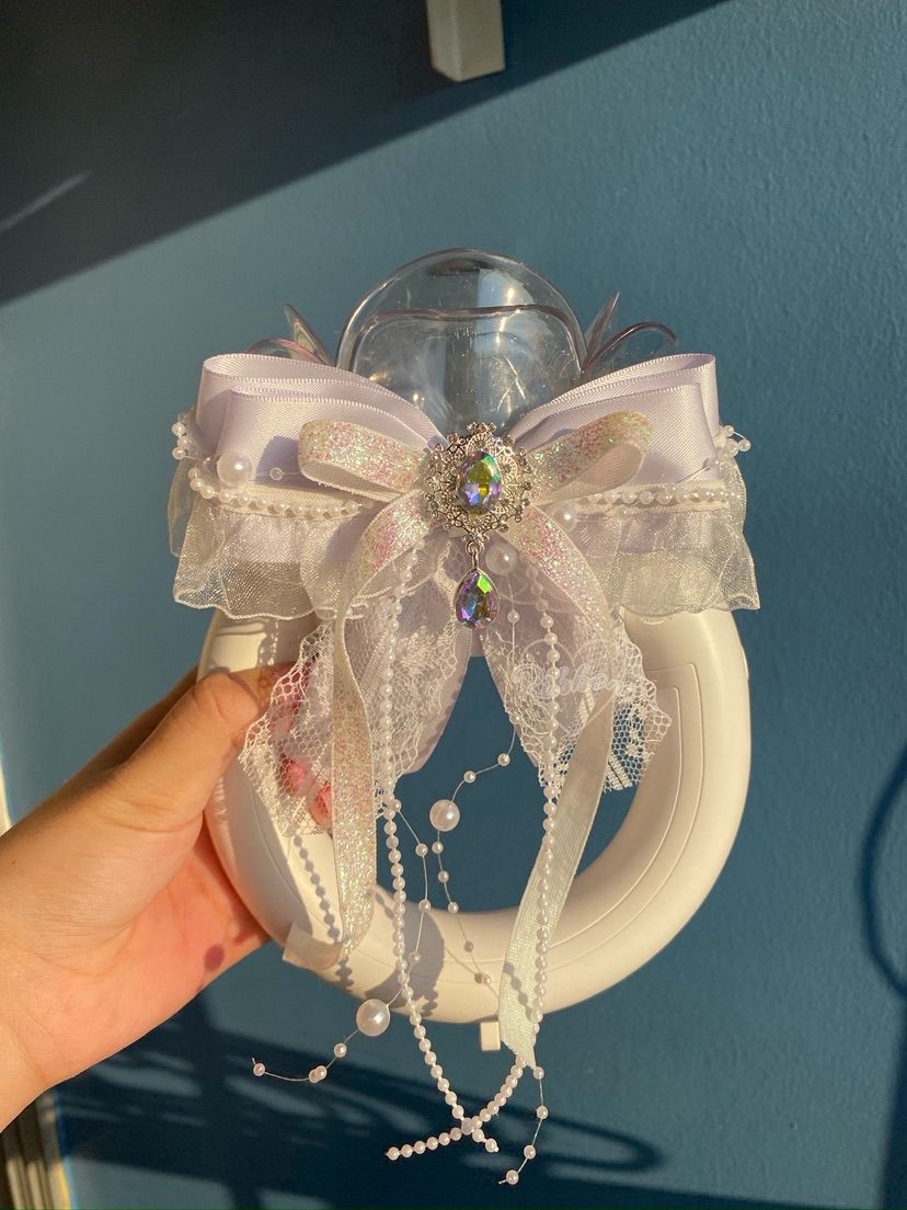 Lightstick Ribbon Bow | Handmade K-Pop Accessories