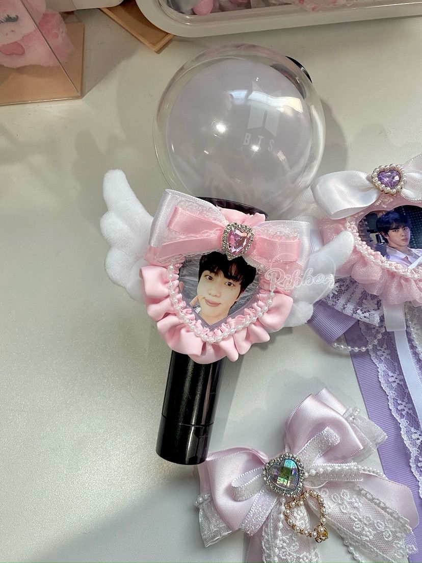 Custom Photo frame for K-Pop Lightsticks K-POPペンライト用♡ミニハートフレーム（全機種OK）