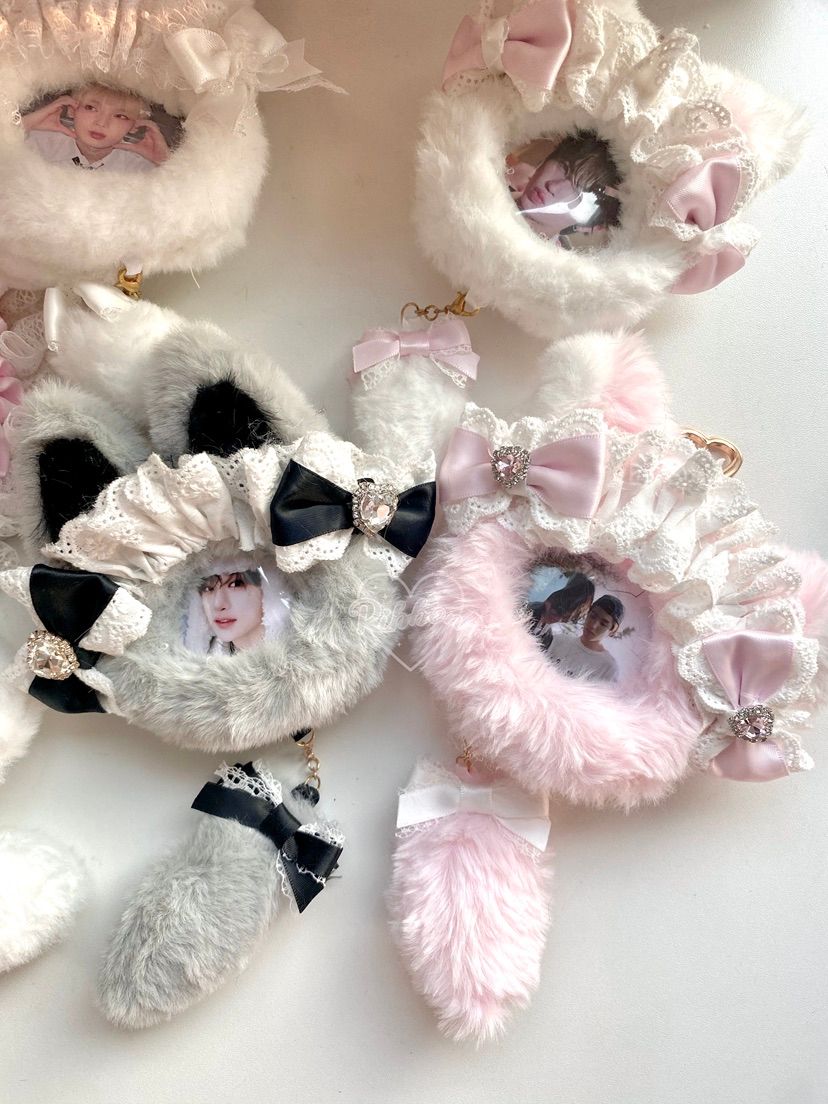 Handmade Animal Keychain with Photo Insert