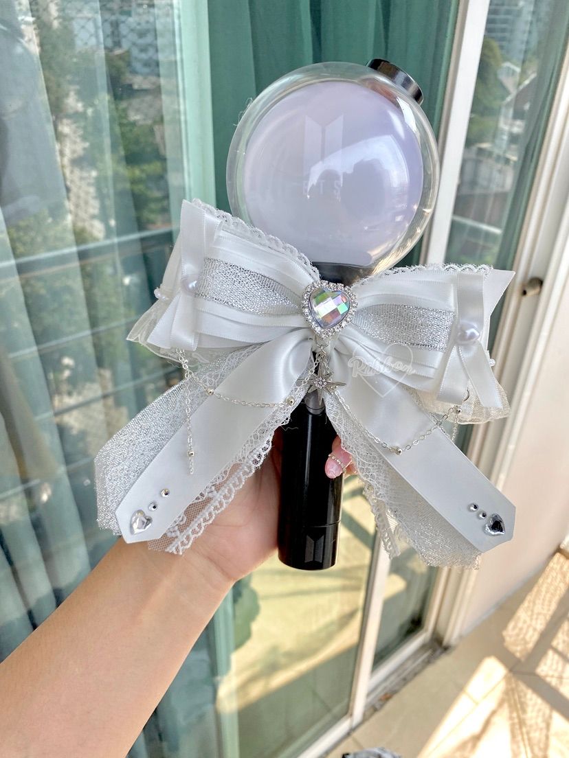 Lightstick Ribbon Bow | Handmade K-Pop Accessories