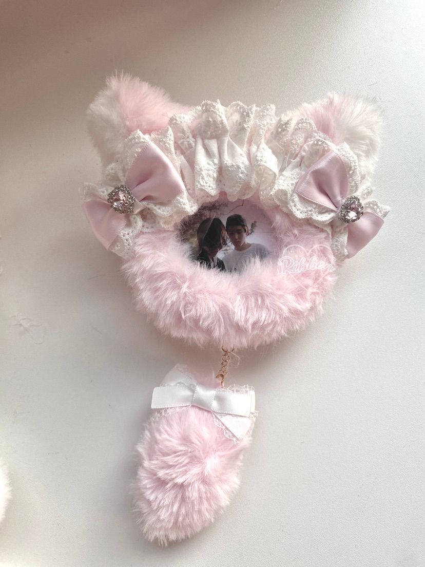 Handmade Animal Keychain with Photo Insert