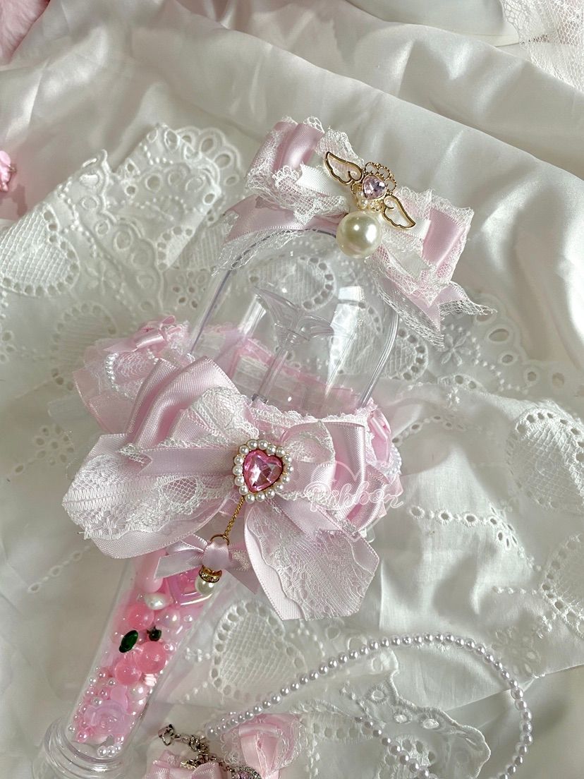 ILLIT Lightstick Cover & Ribbon Bow  ILLIT ライトスティック用 ふんわりハンドメイドカバー♡