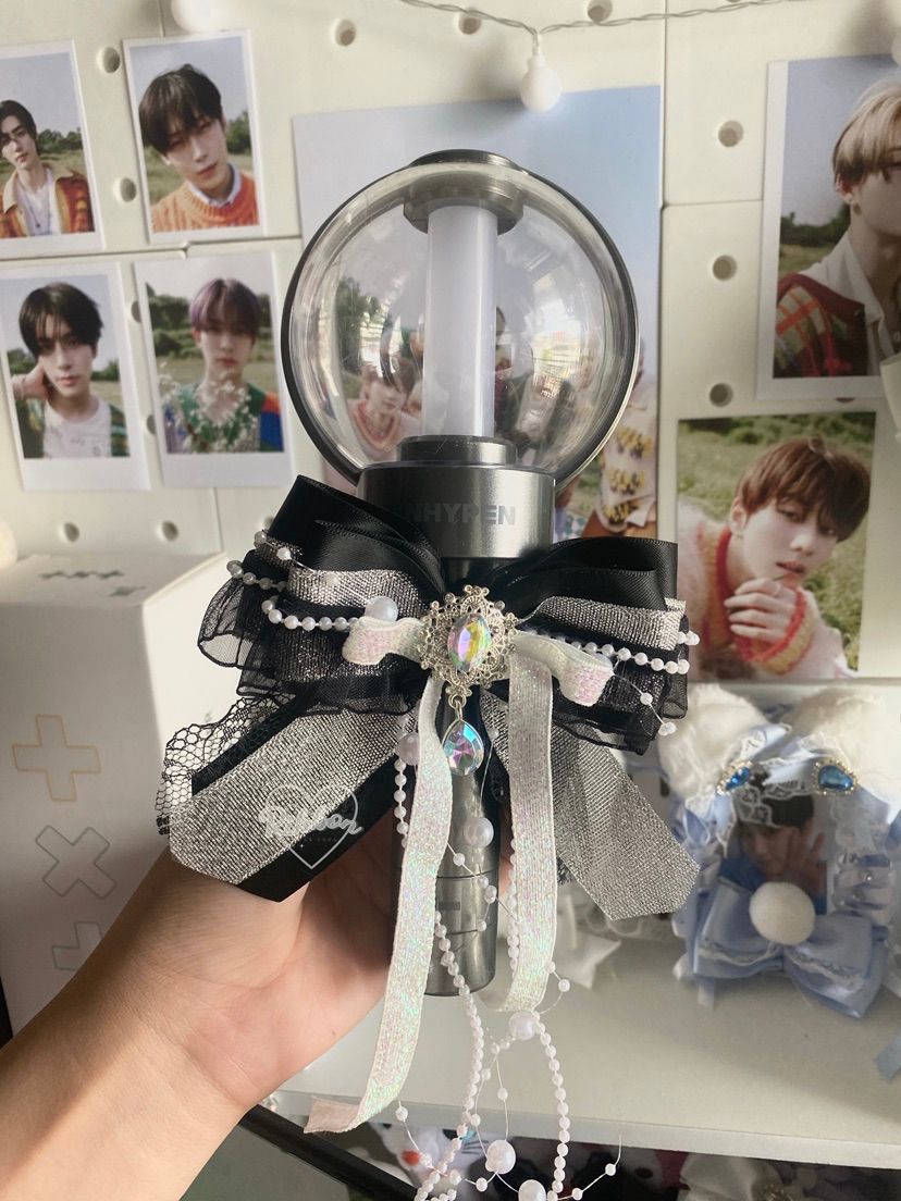 Lightstick Ribbon Bow | Handmade K-Pop Accessories
