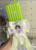 Kpop Lightstick Ribbon with Heart Photo Frame | Hi-Ribbon